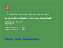 Tablet Screenshot of ghh-bonn.de